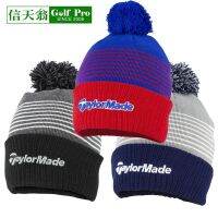 ✇○ Taylormade TaylorMade Golf Winter ใหม่หมวกผู้ชายถักหมวกแฟชั่นหมวกขนสัตว์ที่อบอุ่น