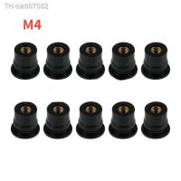 ☾▪▽  M4 M5 Motorcycle Windscreen Fairing Rubber Expansion Nut Screw Rubber Riveting Fasteners Kit For Honda  Kawasaki Polaris Etc