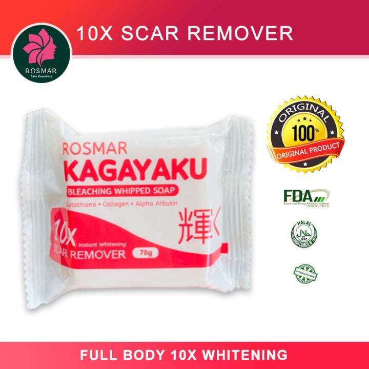 Rosmar Kagayaku Soap Scar Remover 10x Whitening 100 Original Lazada Ph