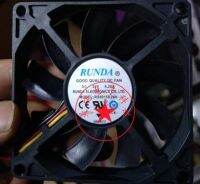 2023vc RUNDA DC 24V 0.20A MODEL:RS8015B24H 8CM 80x80x15MM cooling fan