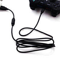 [Eqrbtl] 1.8M USB 2.0สายชาร์จสำหรับข้อมูลสีดำ Ps3อุปกรณ์ควบคุมสัญญาณไวร์เลสเกม