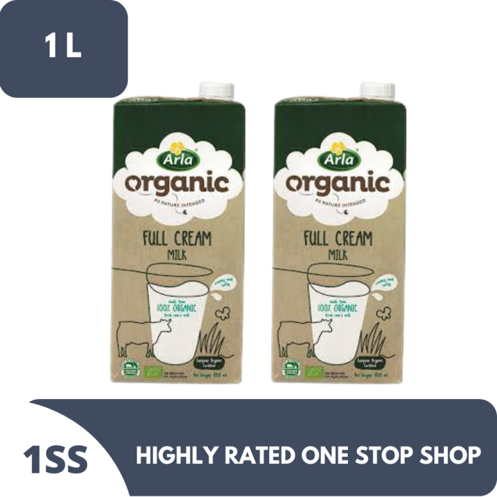 Arla Organic Full Cream Milk 1L x 2 Lazada PH