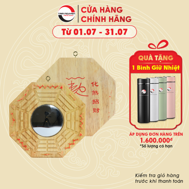 Gương Bát Quái Gỗ Đào Lồi - Phong Thuỷ Tam Nguyên - Hóa giải sát khí, hướng nhà xấu, hướng không hợp mệnh với gia chủ | Lazada.vn Gương Bát Quái Gỗ Đào Lồi - Phong Thuỷ Tam Nguyên - Hóa giải sát khí, hướng nhà xấu, hướng không hợp mệnh với gia chủ | Lazada.vn