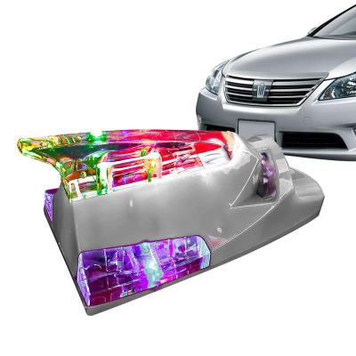 【CW】Car Shark Fin Shaped Wind Power LED Light Driving Safety Warning Strobe Light Auto Roof Decorative Lights Car Accessories