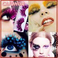 CAIOHUA เครื่องมือแต่งตา เกินจริง ขนตา ความคิดสร้างสรรค์ ขนนก จุด พุ่ม ขนตาปลอม