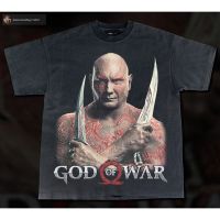 เสื้อผ้าฝ้าย เสื้อยืดผ้าฝ้ายแฟชั่น God of war  bootleg T-Shirt(S-5XL)