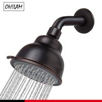 High Pressure Shower Head 4 Inches Rain Showerhead 5 Spray Settings Luxury Chrome ORB Replacement Bathroom Shower Heads Showerheads