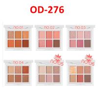 ODBO SIGNATURE EYESHADOW PALETTE OD276โอดีบีโอ อายแชโดว์ ซิกเนเจอร์ พาเลท 6 สี เม็ดสีแแน่น ติดทนนาน (1 ชิ้น)