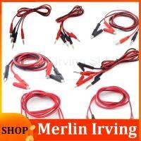 Merlin Irving Shop 1M double end Test lead Wire Line electrical Voltage Banana Plug Alligator Clip Crocodile cable 15A diy for multimeter