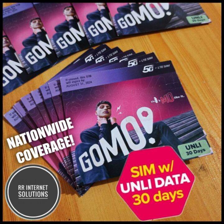 Gomo Sim Card with Unli Data for 30Days Lazada PH