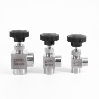 1/8" 1/4" 3/8" 1/2" BSP NPT Female Elbow 90 Degree Angle Needle Valve Crane Elbow 304 Stainless Flow Control Water Gas Oil