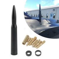 Car Bullet Antenna Anti Theft Copper Coil Bullet Short Antenna Kit Universal for all models with converter Aluminium alloy