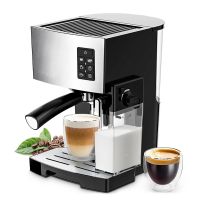 Zhoutu Espresso Coffee Maker Cappuccino Machine 19 Bar Fast Heating System with Powerful Milk TankOne-Touch Brewing Espresso