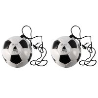 2X Soccer Training Ball Adjustable Bungee Elastic Training Ball with Rope Size 4 Football for Training Playing Sports