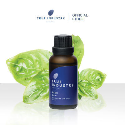 True industry น้ำมันหอมระเหย 100% โหระพา (Pure Basil essential oil)