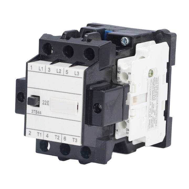 2nc-2no-ac-คอนแทค-pa66-thermosetting-plastic-din-rail-คอนแทคเตอร์-ac-220v