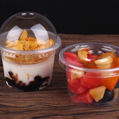 【CW】☄✴❣  Cups Cup Plastic Dessert Lids Disposable Parfait Appetizer Bowl Pudding Boxes Salad Containers Food Bowls