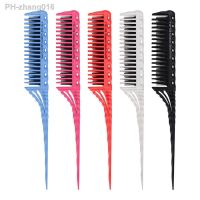 1PC Portable Hair Comb Hair Brush 3-Row Teeth Teasing Comb Detangling Brush Rat Tail Comb Coming Hairdressing Combs