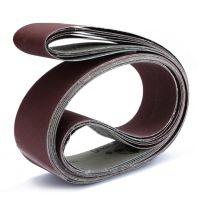 【hot】△  6Pcs 2  x 72  Grit Sanding Belts 180/240/320/400/600/800 Assortment Metal Grinding Bands Polisher Oxide Sander