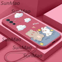 For เคสโทรศัพท์ Vivo V23 5G ซิลิโคนอ่อนนุ่มกระต่ายหมีครอบคลุม