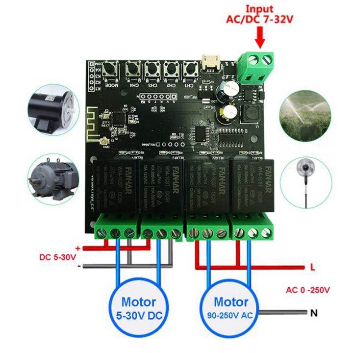 4ch-tuya-switch-wifi-switch-module-wireless-relay-smart-life-app-remote-control-smart-timer-for-smart-home-for-alexa