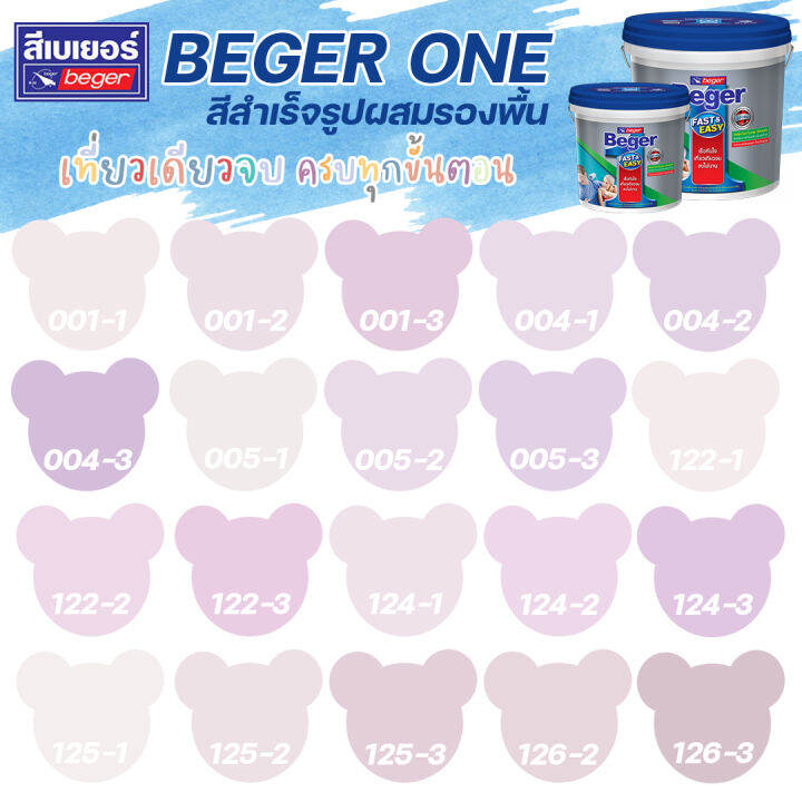 beger-one-สีทาภายในผสมรองพื้น-สีม่วง-ชมพู-ขนาด-8l-สีน้ำ-สีรองพื้น-สีทาบ้าน-จบครบในตัวดียว