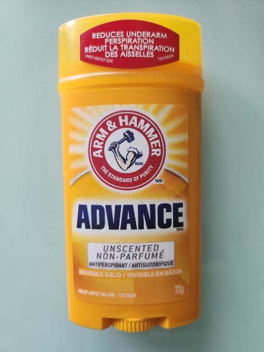 Arm & Hammer ADVANCE AntiPerspirant Deodorant Unscented (in NEW PACKAGING) Lazada PH