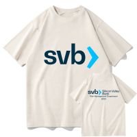 Hot Silicon Valley Bank Tเสื้อตลกเสื้อผ้าผู้หญิงเสื้อยืด 2023 Men Graphicเสื้อกันหนาวVINTAGEฤดูร้อนเสื้อยืดCotton TShirt