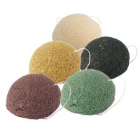 【CW】 5 Colors Konjac Sponge Facial Cleaning Washing Whitening Deeply Cleansing Pores Massage