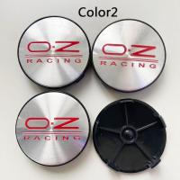 4PCSlot 6 COLORS 68MM OZ Racing Car Wheel Center Hub Caps Car Refitted Emblem Logo Dust-Proof Cover