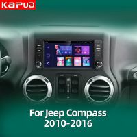 Kapud ระบบนำทาง GPS แอนดรอยด์11วิทยุติดรถยนต์ SWC อัตโนมัติสำหรับ Jeep Chrysle เข็มทิศผู้บัญชาการ Grand Cherokee Wrangler Liberty