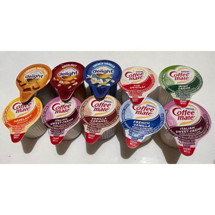 Hot COFFEEMATE/INTERNATIONAL DELIGHT LIQUID COFFEE CREAMER SINGLES