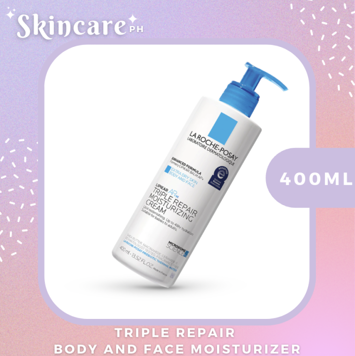 La Roche Posay Triple Repair Body and Face Moisturizer 400ml Lazada PH