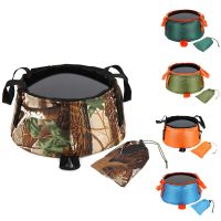 Factory direct outdoor folding bucket portable water tank large-capacity storage bag mountaineering camping travel washbasin golf