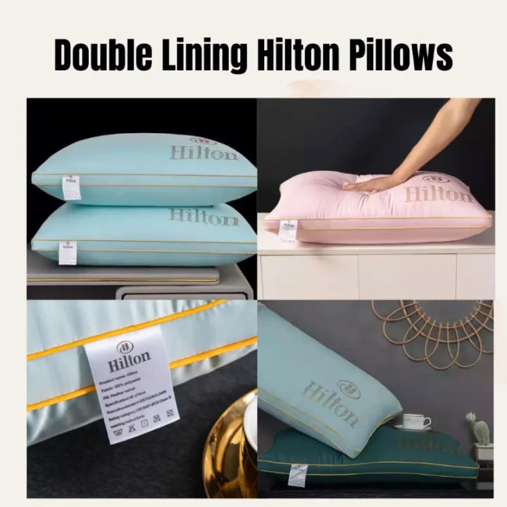 Single Line Hilton Pillows 1000g with bag Lazada PH