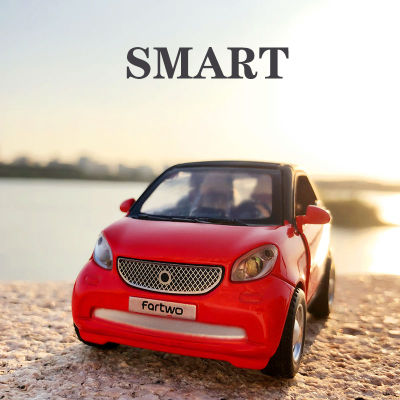 จัดส่งฟรีสมาร์ท Fortwo ของเล่นยานพาหนะโมเดลรถ Diecast-ของเล่นสำหรับเด็กรถโลหะสำหรับ Brithday Decoration