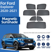 สำหรับ Ford Explorer U625 2020 2021 2022แม่เหล็กรถ Sunshade Shield ด้านหน้ากระจกผ้าม่านด้านหลังหน้าต่าง Sun Shade Visor