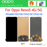 6.43นิ้ว Original สำหรับ Oppo Reno5 5G PEGM00 PEGT00จอแสดงผล LCD + Digitizer แผงสัมผัสสำหรับ Reno5 4G CPH2159 Reno 5 Lcd