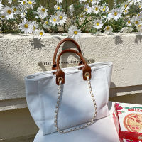 กระเป๋างานพรีเมี่ยม Glam tote สายโซ่ทอง F114