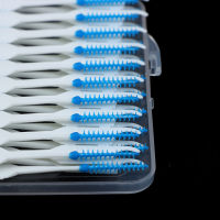 【boloni】 40Pcs Dual Toothpick Oral Interdental Cleaner Teeth Floss Dental Gum Brush Set