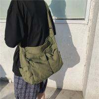 Tooling Cross-Body Shoulder Bag Men Women ins Canvas Student Street Large-Capacity Casual Literary