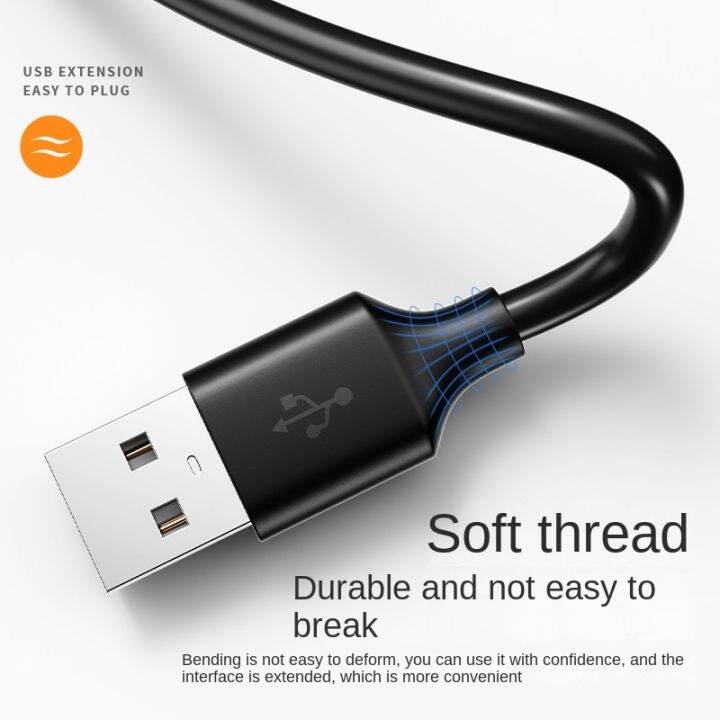 hot-ruxmmmlhj-566-uslion-usb-สายพ่วง-usb-2-0สายพ่วงชายหญิง-data-sync-สายสำหรับ-pc-โทรทัศน์-usb-usb-ฮาร์ดดิสก์แบบพกพาสาย