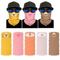 Cute Animal Riding Turban Soft Polyester Fiber Dustproof Headscarf For Men Women Outdoor Sports Cycling Hiking Bandana Buffe