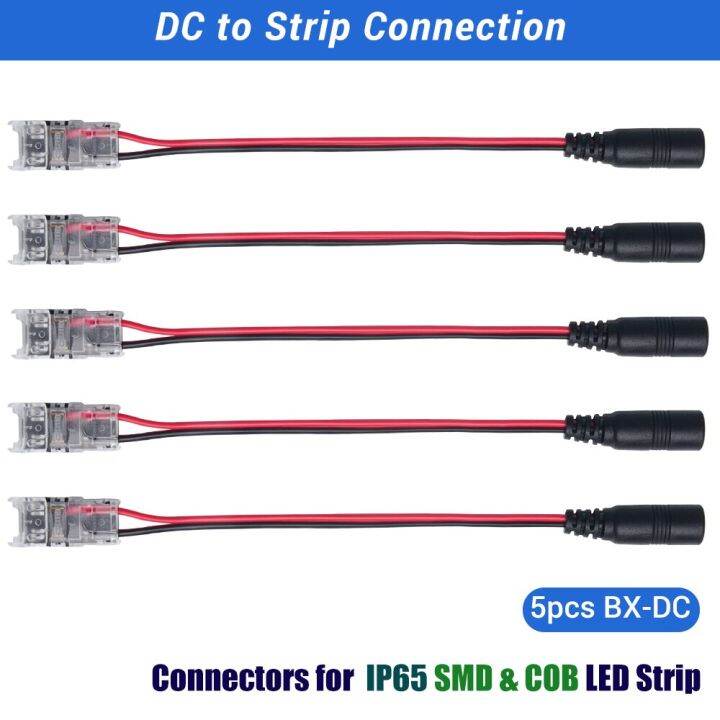 hot-k-สายต่อเปลือย-led-smd-cob-ip65-2pin-ip20-8mm-สายข้อต่อเร็วเทอร์มินัลเชื่อมต่อต่อสีเดียวสำหรับ12v-24v-5ชิ้น