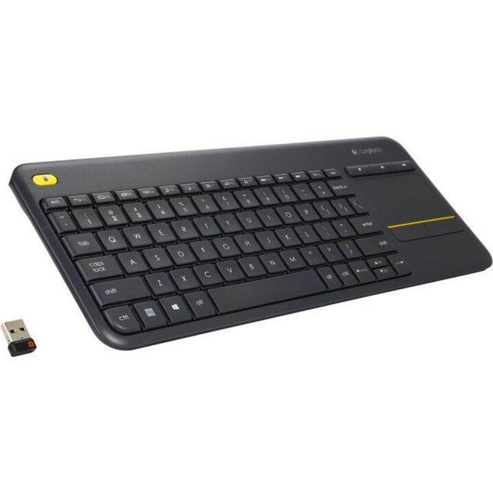 ส่งด่วนใน1ชม-ทักแชท-logitech-wireless-touch-keyboard-k400-plus-english-keyboard