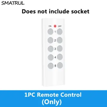 Wireless Remote Control Smart Socket EU UK French Plug Wall 433mhz  Programmable Electrical Outlet Switch 220v 230v LED