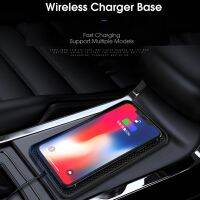 Wireless Car Charger10W Qi Fast Charging Non-Slip Shockproof Silicone Pad Mat Phone Holder Mount For Iphone 12 /12 Pro