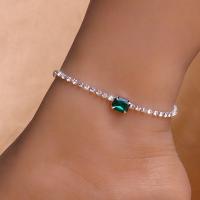 【CW】❄∋♣  Stonefans Boho Pink Anklet Chain for Rhinestone Ankle on the Leg Beach Jewelry