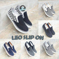 Leo ASI Slip-on รองเท้าผ้าใบ แบบสวม รองเท้าลีโอ ใส่ได้ทั้งชายหญิง ทรงสวย