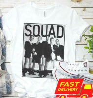 Backstreet Boys SQUAD T เสื้อผ้าฝ้ายสีขาว US ผู้ผลิตขนาด M-3XL